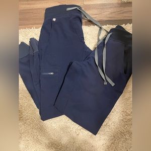 Navy Figs Jogger Scrub Pants